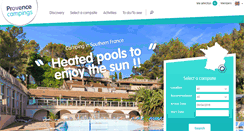 Desktop Screenshot of campsites.provence-campings.com